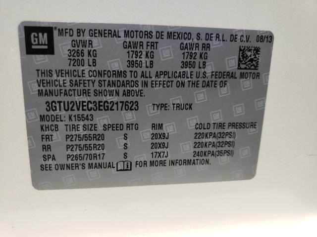 Photo 10 from auction – 2014 GMC SIERRA K15 with VIN 3GTU2VEC3EG217623