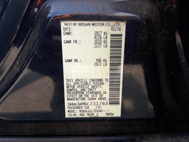Photo 10 from auction – 2016 NISSAN ALTIMA 2.5 with VIN 1N4AL3AP0GC231763