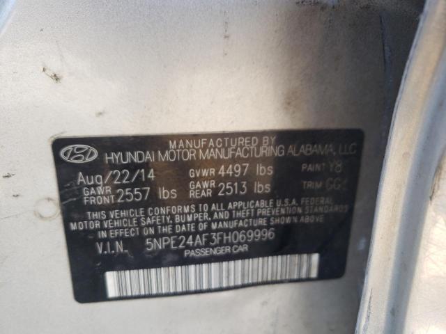 Photo 10 from auction – 2015 HYUNDAI SONATA with VIN 5NPE24AF3FH069996