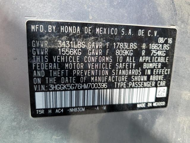 Photo 10 from auction – 2017 HONDA FIT EX with VIN 3HGGK5G76HM700396