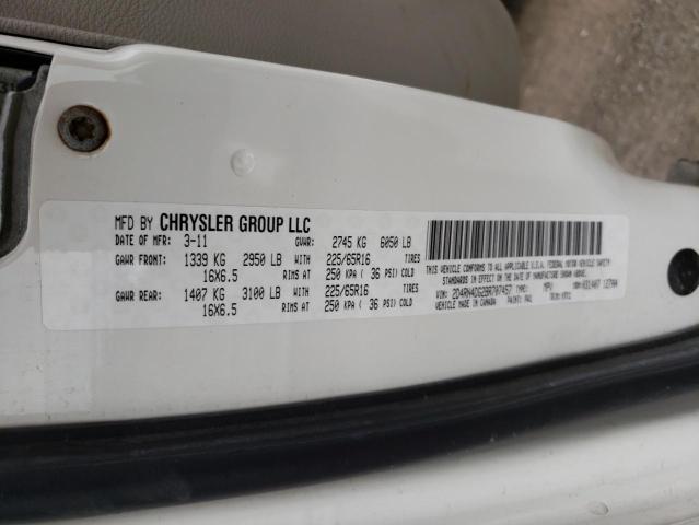 Photo 10 from auction – 2011 DODGE GRAND CARA with VIN 2D4RN4DG2BR707457