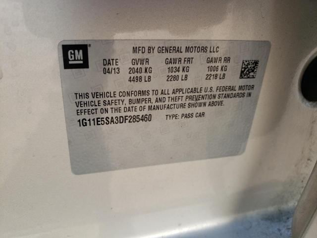 Photo 10 from auction – 2013 CHEVROLET MALIBU 2LT with VIN 1G11E5SA3DF285460