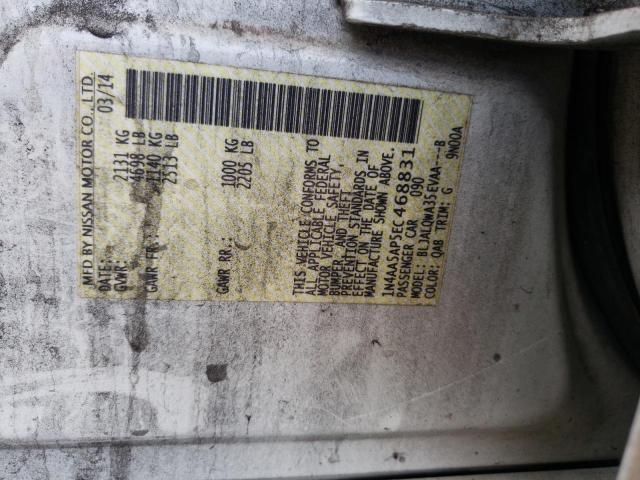 Photo 10 from auction – 2014 NISSAN MAXIMA S with VIN 1N4AA5AP5EC468831