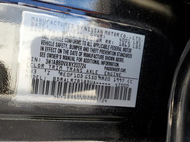 Photo 10 from auction – 2022 NISSAN SENTRA SR with VIN 3N1AB8DVXNY203724
