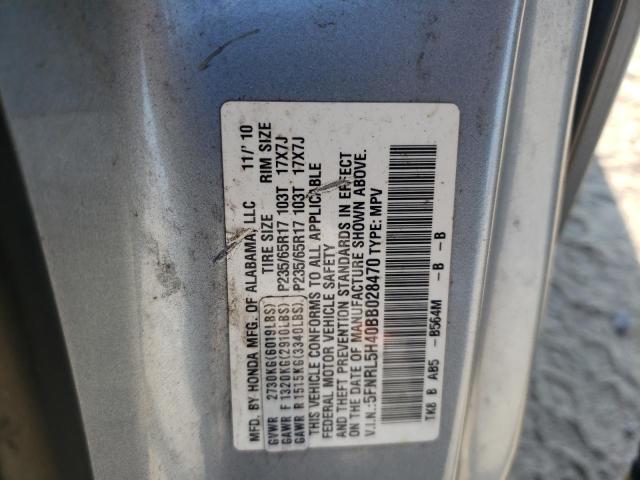 Zdjęcie 10 z aukcji – 2011 HONDA ODYSSEY EX z VIN 5FNRL5H40BB028470
