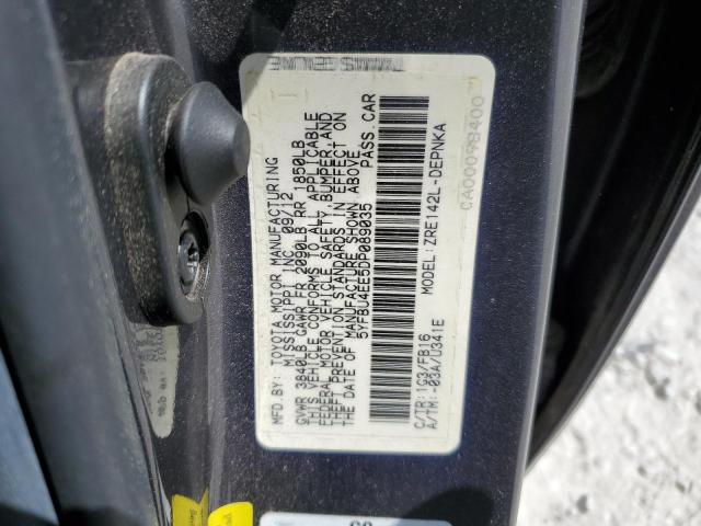 Photo 10 from auction – 2013 TOYOTA COROLLA BA with VIN 5YFBU4EE5DP089035