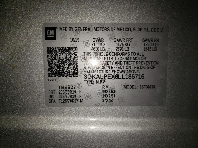 Photo 10 from auction – 2020 GMC TERRAIN SL with VIN 3GKALPEX8LL186716
