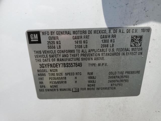 Photo 10 from auction – 2011 CADILLAC SRX LUXURY with VIN 3GYFNDEY7BS557849