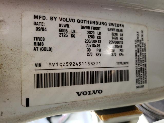 Photo 10 from auction – 2005 VOLVO XC90 with VIN YV1CZ592451153271
