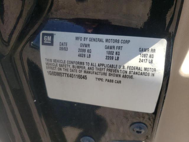 Photo 10 from auction – 2004 CADILLAC CTS with VIN 1G6DM577X40116045