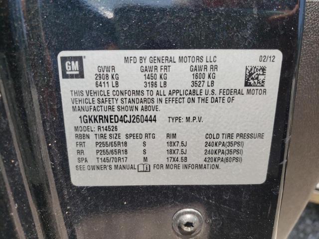 Photo 10 from auction – 2012 GMC ACADIA SLE with VIN 1GKKRNED4CJ260444