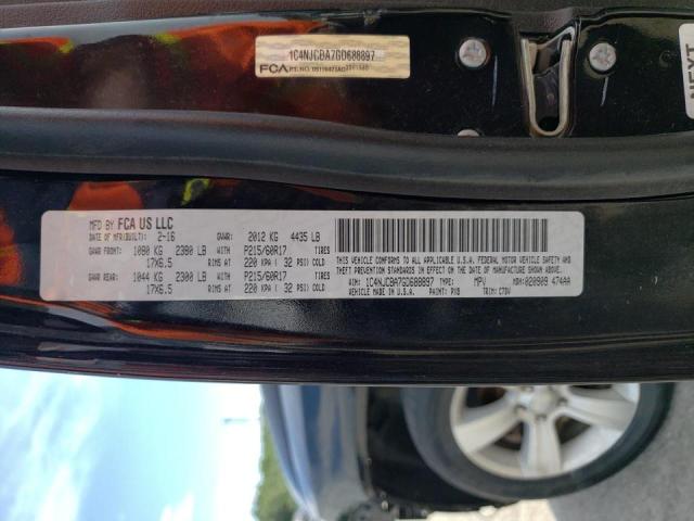 Photo 10 from auction – 2016 JEEP COMPASS SP with VIN 1C4NJCBA7GD688897