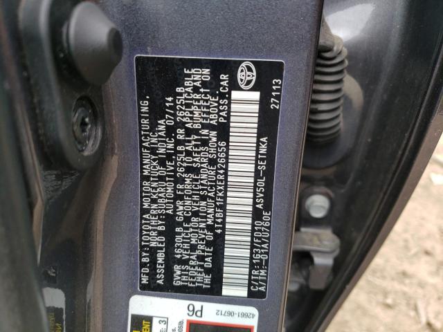 Photo 10 from auction – 2014 TOYOTA CAMRY L with VIN 4T4BF1FKXER426656