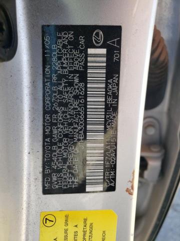Photo 10 from auction – 2006 LEXUS ES 330 with VIN JTHBA30G665161628