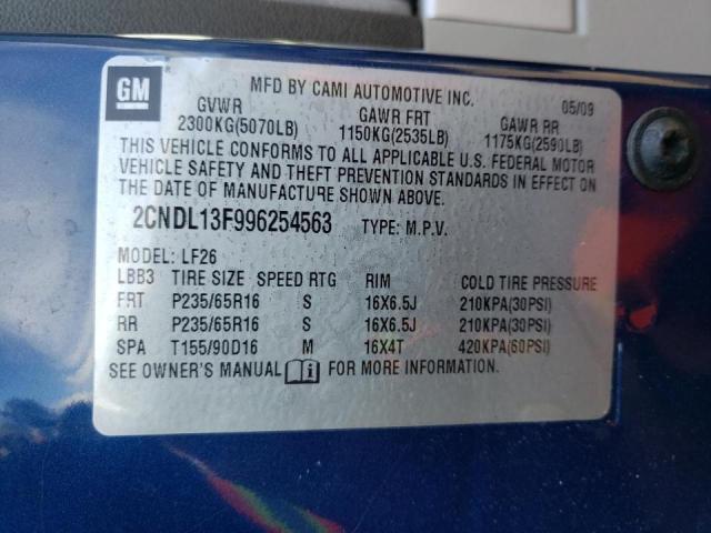 Photo 10 from auction – 2009 CHEVROLET EQUINOX LS with VIN 2CNDL13F996254563