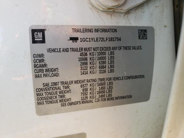 Photo 10 from auction – 2020 CHEVROLET SILVERADO with VIN 1GC1YLE72LF181754
