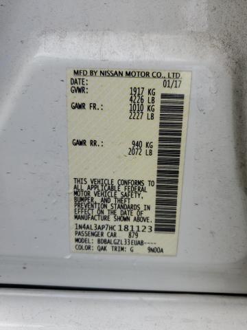 Photo 10 from auction – 2017 NISSAN ALTIMA 2.5 with VIN 1N4AL3AP7HC181123