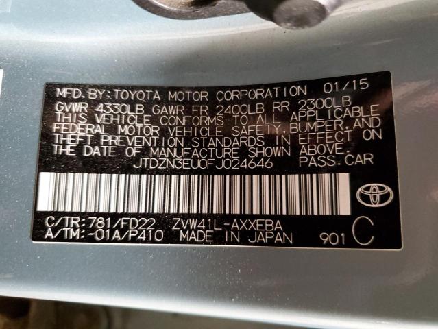 Photo 10 from auction – 2015 TOYOTA PRIUS V with VIN JTDZN3EU0FJ024646
