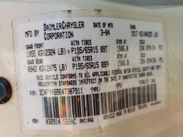 Photo 10 from auction – 2004 CHRYSLER PT CRUISER with VIN 3C4FY48B64T307911