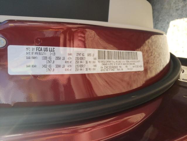 Photo 10 from auction – 2019 CHRYSLER PACIFICA T with VIN 2C4RC1BG1KR629029