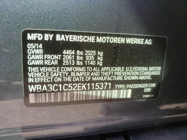 Photo 10 from auction – 2014 BMW 328 I SULE with VIN WBA3C1C52EK115371