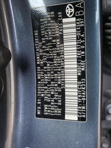 Photo 10 from auction – 2017 TOYOTA COROLLA L with VIN 5YFBURHE3HP581660