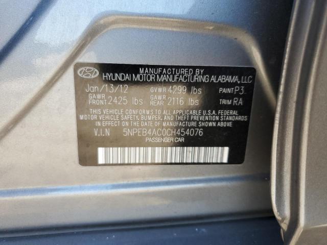 Photo 10 from auction – 2012 HYUNDAI SONATA GLS with VIN 5NPEB4AC0CH454076