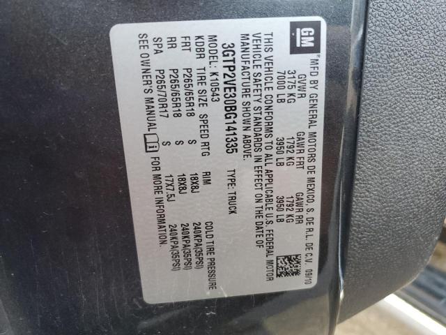 Photo 10 from auction – 2011 GMC SIERRA K15 with VIN 3GTP2VE30BG141335