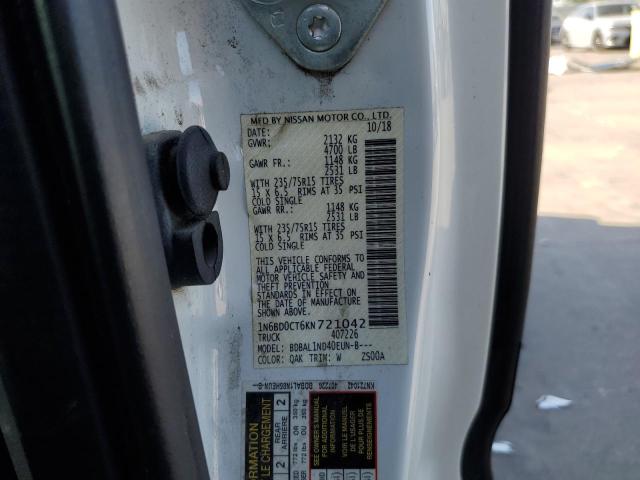 Photo 10 from auction – 2019 NISSAN FRONTIER S with VIN 1N6BD0CT6KN721042