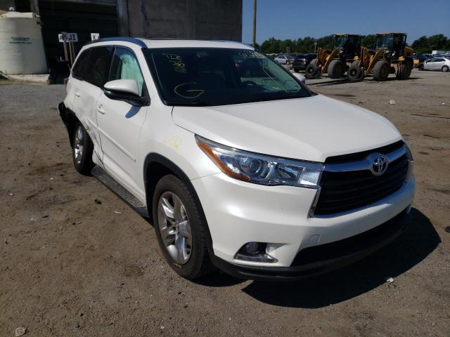 TOYOTA HIGHLANDER 2016 with VIN 5TDDKRFH7GS259458 - Photo from auction