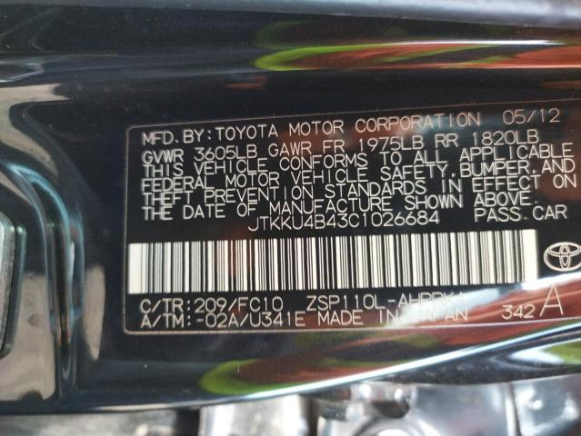 Photo 10 from auction – 2012 TOYOTA SCION XD with VIN JTKKU4B43C1026684