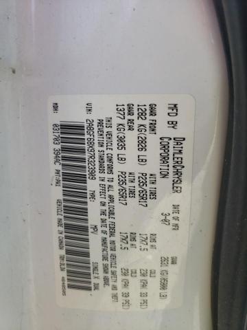 Photo 10 from auction – 2007 CHRYSLER PACIFICA T with VIN 2A8GF68X97R323909
