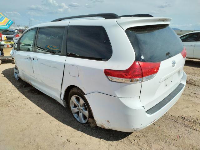 Photo 3 from auction – 2012 TOYOTA SIENNA LE with VIN 5TDKK3DC1CS181202