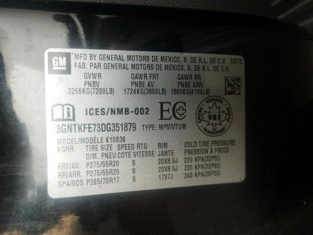 Photo 10 from auction – 2013 CHEVROLET AVALANCHE with VIN 3GNTKFE73DG351879