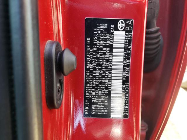 Photo 10 from auction – 2015 TOYOTA COROLLA L with VIN 5YFBURHE2FP304088