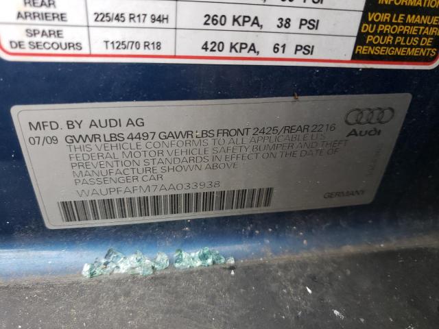 Photo 10 from auction – 2010 AUDI A3 PREMIUM with VIN WAUPFAFM7AA033938