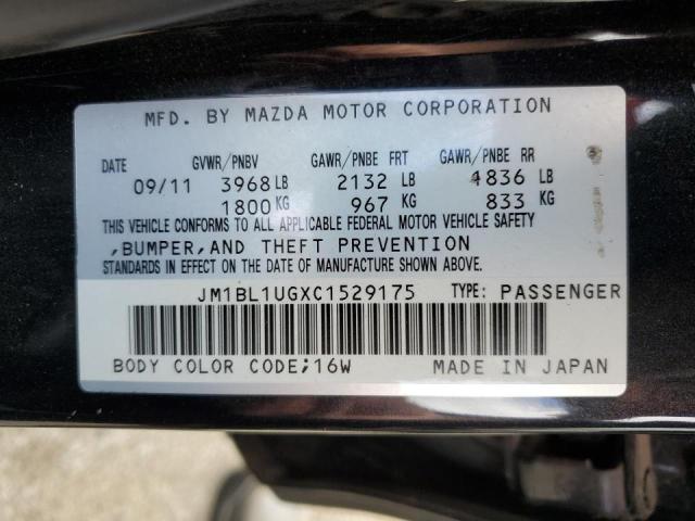 Photo 10 from auction – 2012 MAZDA 3 I with VIN JM1BL1UGXC1529175