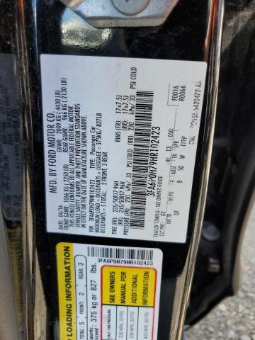 Photo 10 from auction – 2017 FORD FUSION SE with VIN 3FA6P0H79HR102423