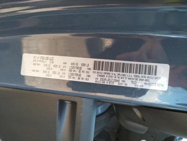 Photo 10 from auction – 2020 RAM PROMASTER with VIN 3C6URVJG5LE125045