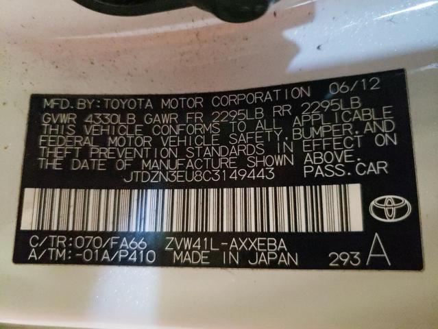 Photo 10 from auction – 2012 TOYOTA PRIUS V with VIN JTDZN3EU8C3149443
