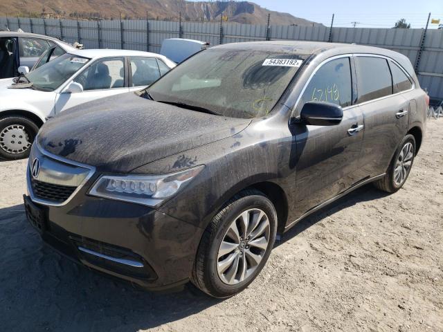 Photo 2 from auction – 2016 ACURA MDX TECHNO with VIN 5FRYD4H42GB057168