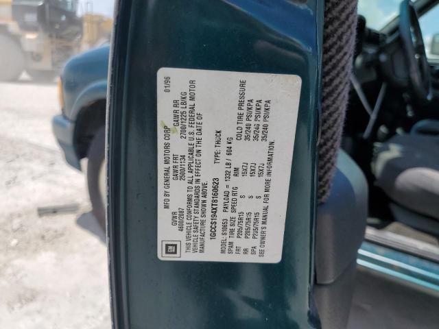 Photo 10 from auction – 1996 CHEVROLET S-10 with VIN 1GCCS194XT8160623