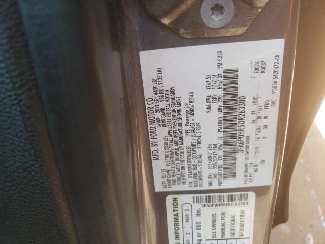 Photo 10 from auction – 2013 FORD FUSION SE with VIN 3FA6P0HR5DR263380