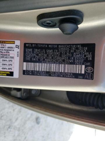 Photo 10 from auction – 2009 TOYOTA COROLLA BA with VIN 2T1BU40E29C136651
