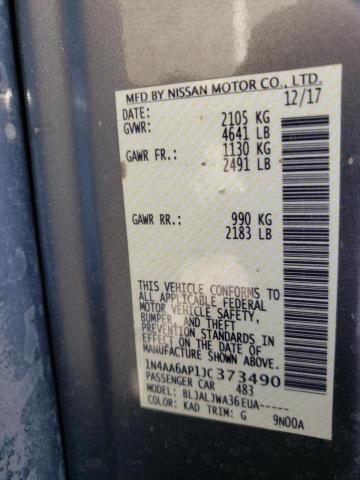 Photo 10 from auction – 2018 NISSAN MAXIMA 3.5 with VIN 1N4AA6AP1JC373490