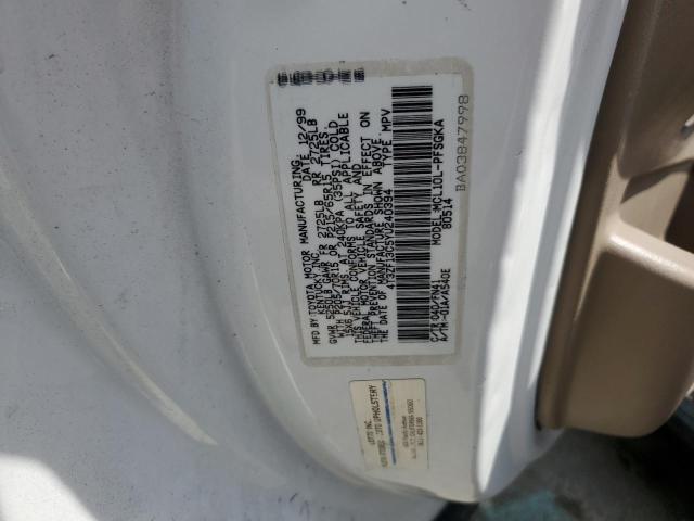 Photo 10 from auction – 2000 TOYOTA SIENNA with VIN 4T3ZF13C5YU240394