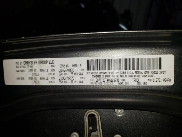 Photo 10 from auction – 2010 DODGE RAM 2500 with VIN 3D7TT2CT4AG123731