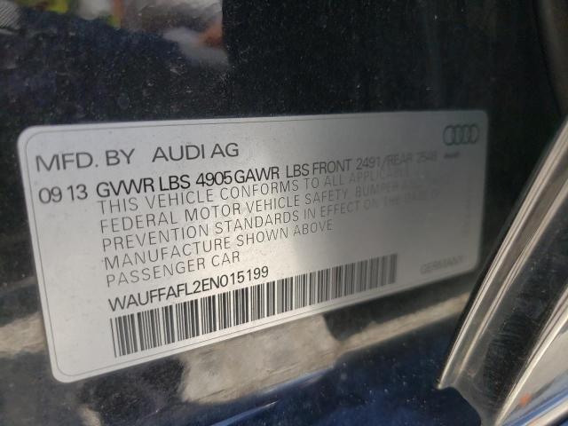 Photo 10 from auction – 2014 AUDI A4 PREMIUM with VIN WAUFFAFL2EN015199
