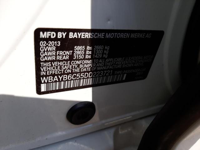 Photo 10 from auction – 2013 BMW 750 XI with VIN WBAYB6C55DD223721