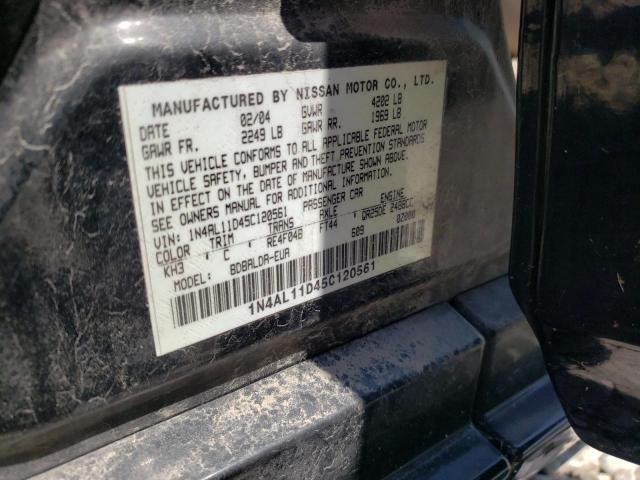 Photo 10 from auction – 2005 NISSAN ALTIMA S with VIN 1N4AL11D45C120561